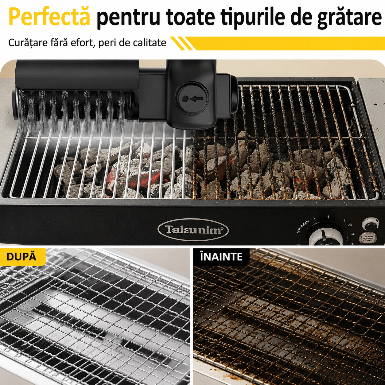 Perie electrica pentru gratar
